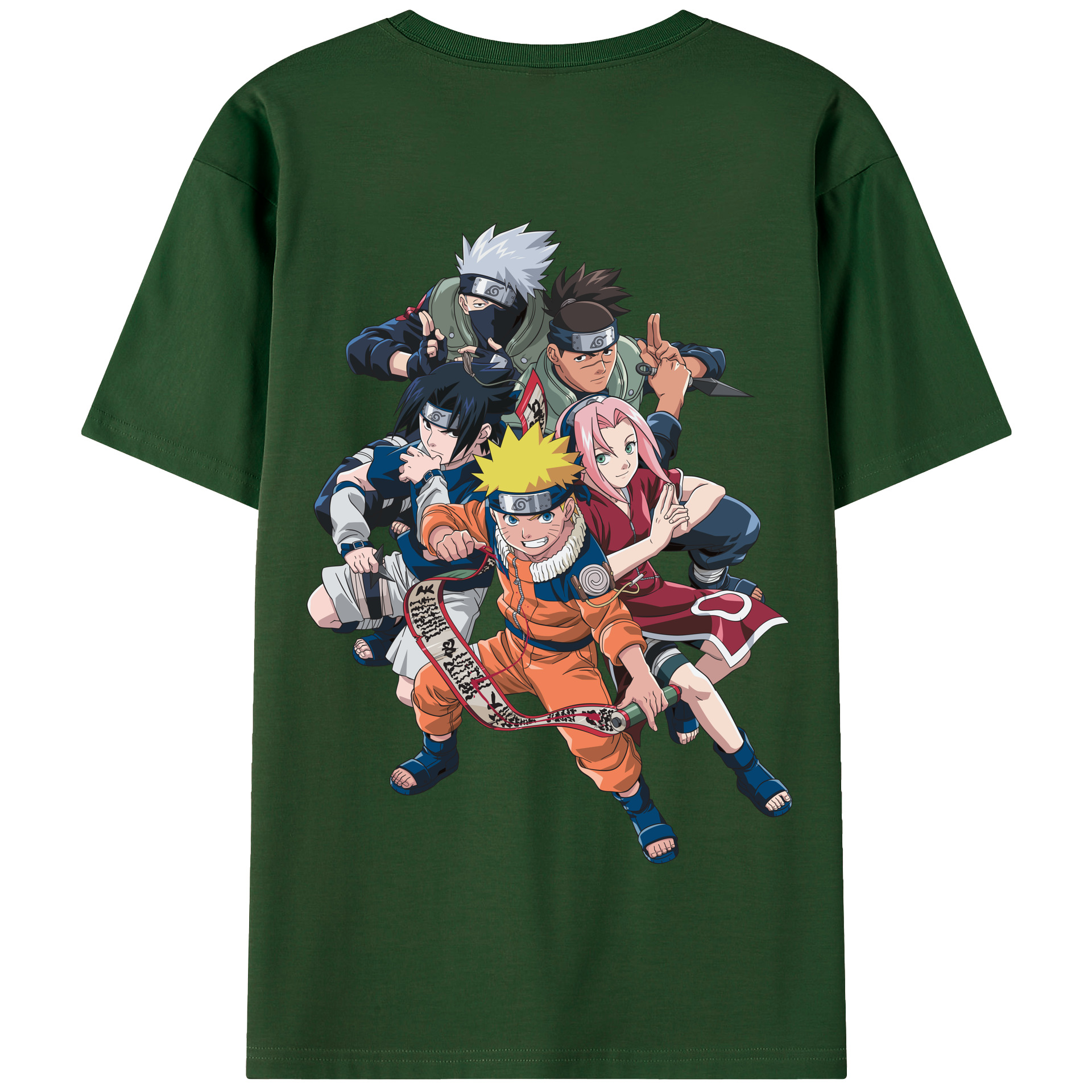 （画像用） NARUTO -ナルト- うずまき ナルト Uzumaki Naruto 綿100％半袖Tシャツ（背面プリント）